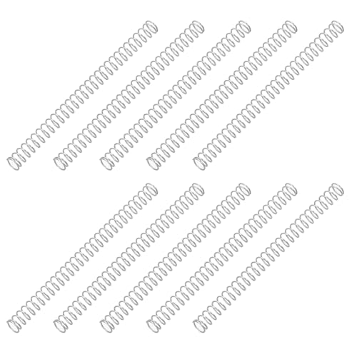 PATIKIL Compression Spring, 0.3mm Wire Dia x 3mm OD x 40mm L, 10 Pcs 304 Stainless Steel Mechanical Extension Small Springs Pen Springs Assortment Kit for Shop and Home Repairs - size: 0.3x3x40mm