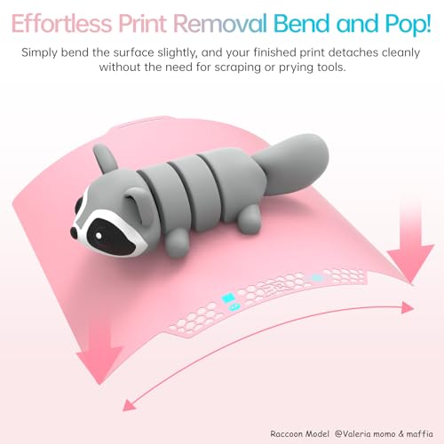 BIQU CryoGrip Pro Glacier Build Plate for Bambu-Lab 3D Printers - color: Glacier-Pink, size: 257*257MM, style: Glacier