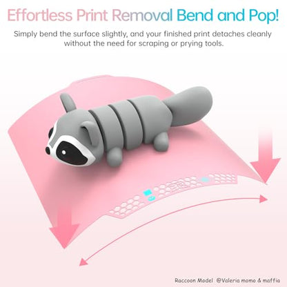 BIQU CryoGrip Pro Glacier Build Plate for Bambu-Lab 3D Printers - color: Glacier-Pink, size: 257*257MM, style: Glacier