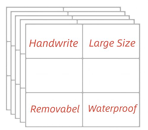 Removable Stickers Labels 5" x 3" 120 Large Moving Labels for Boxes, Packing Supplies for Moving, White Blank Label Stickers for Home Organization Projects, Kitchen, Storage Bins - size: Moving Labels 120pcs (5" x 3") with Pen