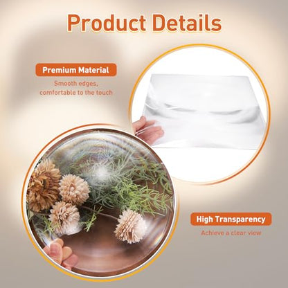 PATIKIL Acrylic Fresnel Lens, 300mm Length, 300mm Focal Length, Transparent - size: 300mm Dia, Focal Length 300mm