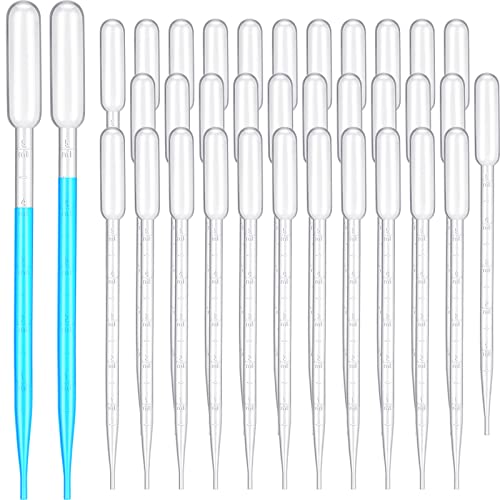 Kingdder 1000 Pcs Plastic Transfer Pipettes, 5 Ml Graduated Disposable - size: 5 ml