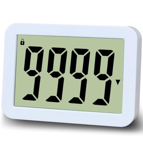 QINFIEY Digital Countdown Days Timer 9999-Days Electronic Timer for Vacation Retirement Wedding Lab, Large Display for Classroom Graduation,Study Fitness Count Down - color: Green