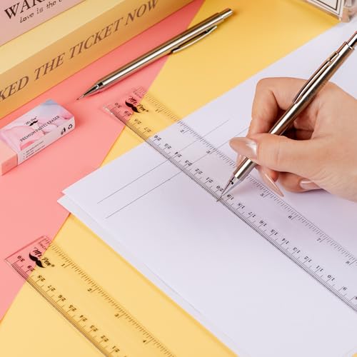 Mr. Pen- Bulk Plastic Rulers, 12 Inch, 36 Pack, Easy-to-Read Markings - color: Clear, size: 36 Pack 12 Inch
