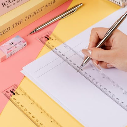 Mr. Pen- Bulk Plastic Rulers, 12 Inch, 36 Pack, Easy-to-Read Markings - color: Clear, size: 36 Pack 12 Inch
