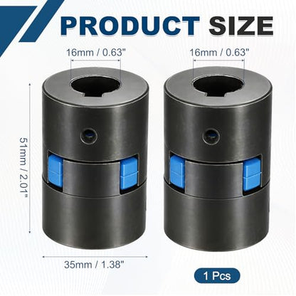 MECCANIXITY Flexible Coupling Coupler Set, 5/8" to 5/8" L070 Black - size: 5/8" to 5/8"