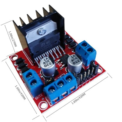 L298N Dual H-Bridge DC Motor Driver Module, Stepper Motor Controller Board