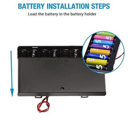 2 Set 8 x AA Thicken Battery Holder Base Box - size: 2Pcs, style: 8×AA