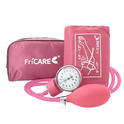 FriCARE Rose Pink Blood Pressure Cuff Manual for Nurses/Nursing Students - color: Rose Pink