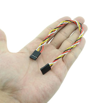 RLECS 6PCS 4P Dupont Wire 2.54mm Pitch Female to Female Dupont Wire Connector Multicolour Patch Wire Suitable for Connecting Electronic Device (Pack of 2) - size: 20cm/7.9inch (Pack of 2)