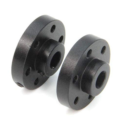 2PCS Black Rigid Flange Shaft Coupling,Universal Aluminum MOUNTING HUB for 6mm Shaft Pair with M3 Thread - style: 6mm-Black