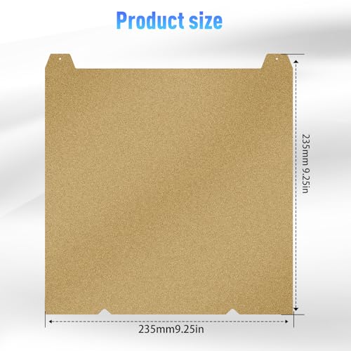 235x235mm K1C/MAX/Ender-3 v3 PEI Build Plate for Ender 3 V3, K1/K1C/Ender 3 V3 KE, Double Sided Textured Flexible Spring Steel Magnetic Heated Bed 3D Printer Print Surface for PLA/PETG/ABS/TPU