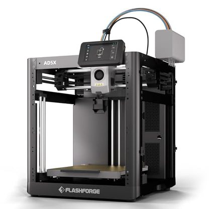 Flashforge AD5X Multi-Color 3D Printer, 600mm/s High-Speed 4 Color 3D Printer with 300˚C Nozzle, Auto Leveling and PEI Flexible Plate, 8.7 x 8.7 x 8.7in - color: AD5X