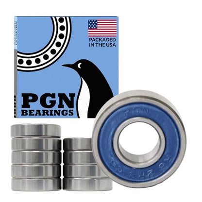PGN R6-2RS (10 Pack) Ball Bearing 3/8" x7/8" x9/32 Chrome Steel Sealed