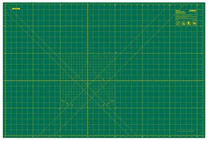 OLFA 24x36" Self-Healing Rotary Cutting Mat (RM-MG) - Double-Sided, Green