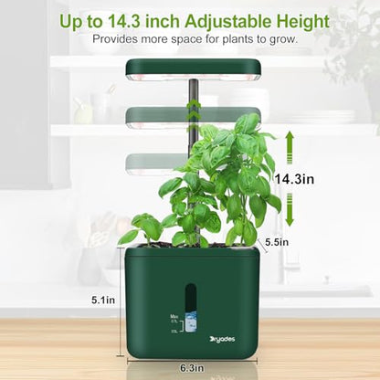2-Pack Indoor Planting System Smart Soil Growing Kit with 17-W LED Grow Light Automatic Timed Watering Planters Gift for Friends/Women (No Seeds&Soil) - color: Christmas