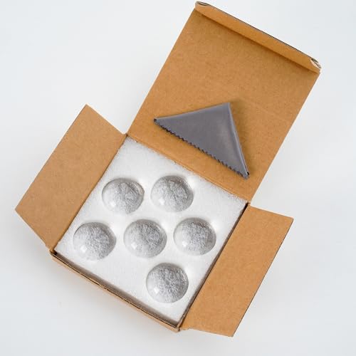 6Pack 1.6inch Crystal Dome Magnifying Paperweight for Outdoor Events - color: 6pcs
