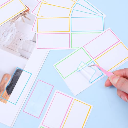 120 Pcs Dry Erase Stickers Reusable Waterproof Dry Erase Labels Stickers for Food Containers 2.4"X 1.2" Easy-Peel Removable Sticky Notes for Whiteboard Food Containers Storage Bin