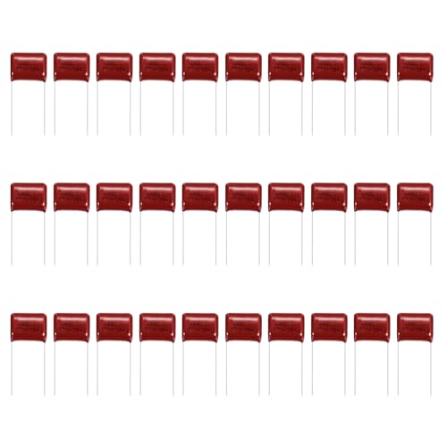 MECCANIXITY 30 Pcs Metallized Polypropylene Film Capacitors 394J 0.39UF - size: 394J 0.39UF