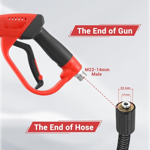 Tool Daily Pressure Washer Gun and Hose Kit, 50 FT Power Washer Hose - size: 50FT