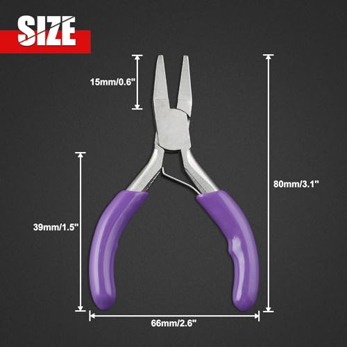 3 Inches Duckbill Pliers Mini Flat Nose Pliers Miniature Pocket Plier Mini Precision Pliers For Jewelry Making Bending Wire Small Object Gripping Beading Looping Shaping Wire - style: Duckbill Pliers