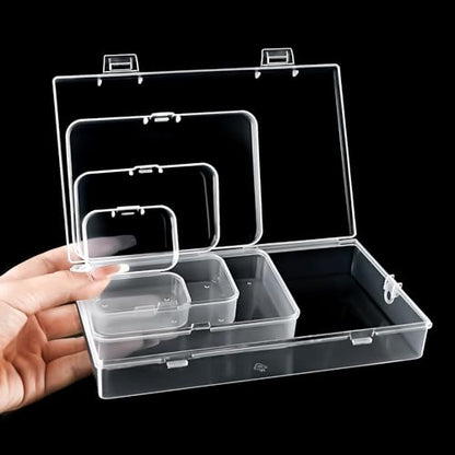 Mauproy Small Plastic Storage Containers with Lids, 4 Sizes, 24 Pack - size: 4 Sizes (24Pcs)