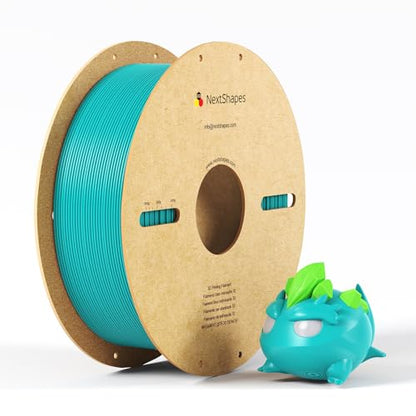 NextShapes PETG 3D Printer Filament 1.75mm,1KG Cardboard Spool - color: Turquoise