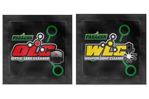 C+H Paragon OLC Optic Lens Cleaner – for Gun Sights, Optic Lens, Night Vision, and Scopes - style: Optic Cleaner Wipes 10pk + Light Cleaner Wipes 10pk Combo