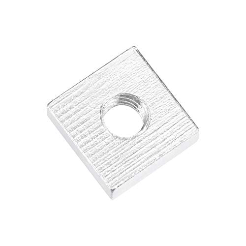 uxcell Square Nuts, M6x13mmx4mm Zinc-Plated Metric Coarse Thread Assortment Kit, 25 Pcs - size: M6x13mmx4mm