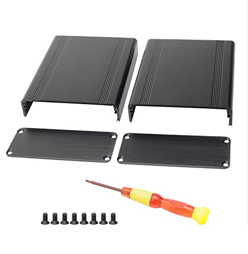 Aluminum Junction Box 110x88x38mm for DIY Electronics - size: 4.33x3.46x1.5 inch(LHW)