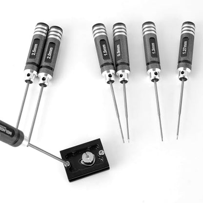 7pcs Precision RC Hex Screwdriver Set 0.9mm-3.0mm RC Tool Kit