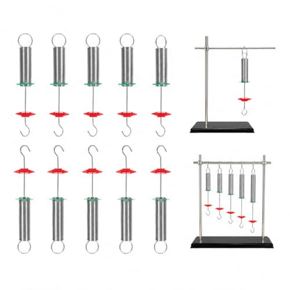 Garneck 10pcs Spiral Spring Kit for Physics Experiments Educational Hooke S Law Teaching Tools Reliable Compression Springs Assortment for School Science Supplies and Classroom Lab
