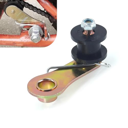 Chain Tensioner, Heavy Duty Chain Roller Tensioner with Clip Spring, Vibration Damping 110cc 125cc 140cc Wheel Modified Accessory, Universal 4 Wheelers ATV Adjuster Kit (Black)