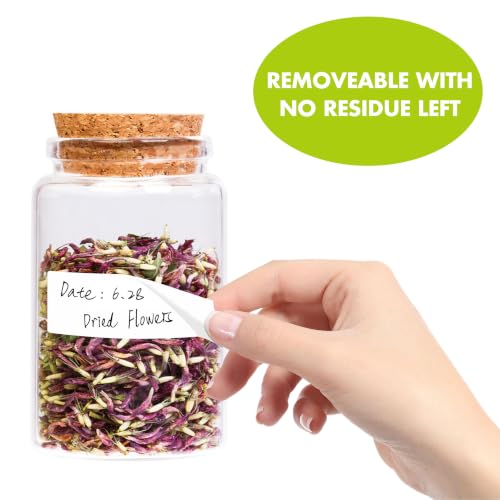 Removable Freezer Labels, 2000 PCS Water/Oil/Tear Resistant Blank Stickers - color: 2000-blank, size: 1” x 3”