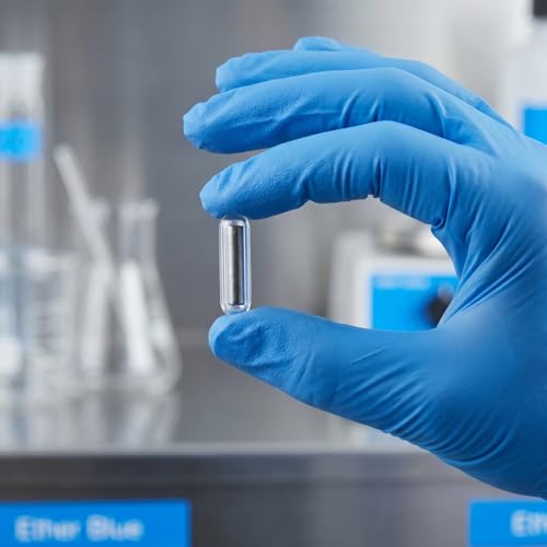 Mobestech Glass Magnetic Stir Bar 1.25 Inch, PTFE Laboratory Stirring Rod for Magnetic Stirrer and Mixer Bar for Scientific Experiments