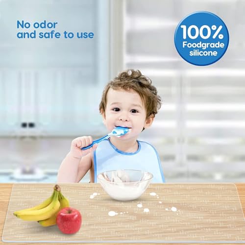 AECHY Silicone Mat for Kitchen Counter, 35.3" x 23.5", High transparency - color: Clear, size: 36"L x 24"W