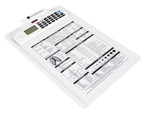 McCoy NurseConsult Nursing Calculator Clipboard with Stopwatch, Alarm, and Real Time Clock