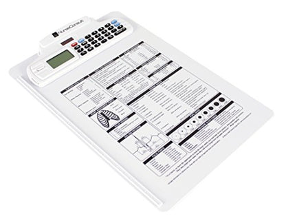 McCoy NurseConsult Nursing Calculator Clipboard with Stopwatch, Alarm, and Real Time Clock