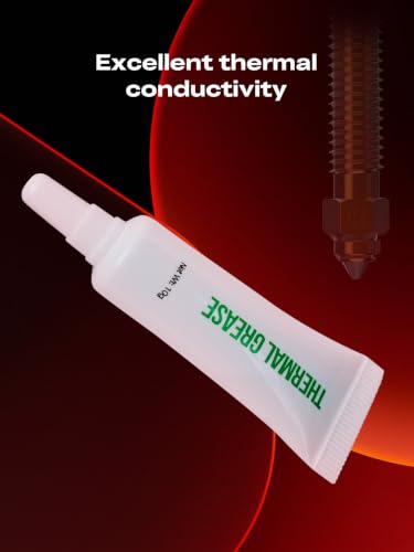 Creality High-Temperature Thermal Grease, Excellent Thermal Conductivity for 3D Printer Hotend and Heat Break, Non-Conductive&Corrosive, Non-Toxic, Odorless, Stable from -55°C to 350°C (4 Pack) - style: High-temp Thermal Grease