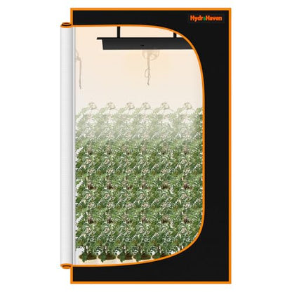 4x2 Grow Tent Kit (48"x24"x71") - Heavy-Duty 600D Diamond Mylar Lining, 98% Reflective, Viewing Window & Waterproof Floor Tray for Hydroponics Indoor Growing - size: 48"x24"x71"