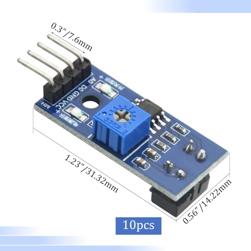 10PCS TCRT5000 Infrared Reflective IR Photoelectric Sensor Switch Module 3.3-5V Obstacle Avoidance Barrier Line Track Sensor Module