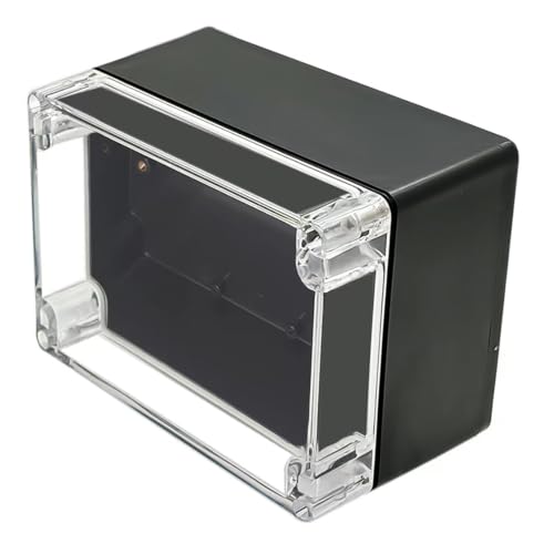 Project Box IP65 Waterproof Junction Box ABS Plastic Black Electrical Boxes DIY Electronic Project Case Power Enclosure Clear Cover 6.3"x4.33"x3.54" - color: Clear, size: 6.3"x4.33"x3.54"