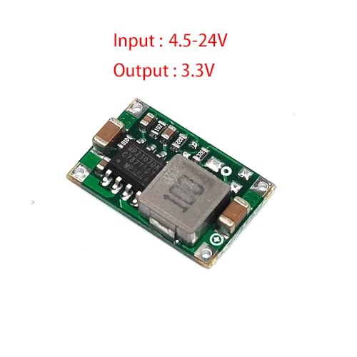 Mini 5pcs DC 4.75-23V to 3.3V Buck Converter Board - 1.8A Output, Small Size, Green - style: Green 3.3V