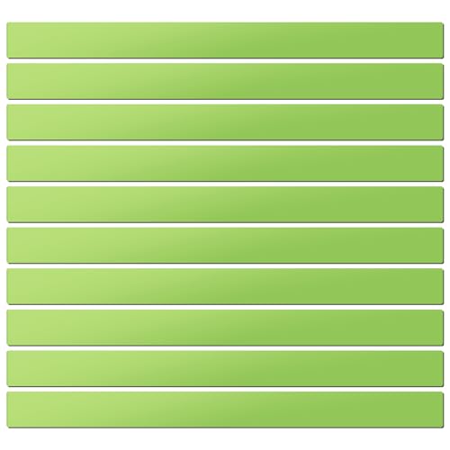 LLPT Dry Erase Magnetic Label Strips, 1" x 12", Green, 10 Pack - color: Green, size: 1" x 12" 10 Pack