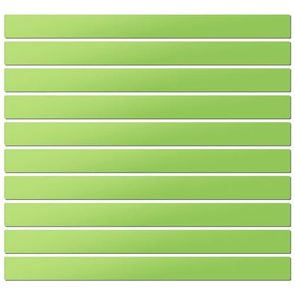 LLPT Dry Erase Magnetic Label Strips, 1" x 12", Green, 10 Pack - color: Green, size: 1" x 12" 10 Pack