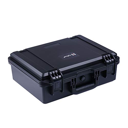 Lykus HC-3810 Waterproof Hard Case with Foam, Inner Size 14.33*10.24*4.53in - color: Black, size: HC-3810