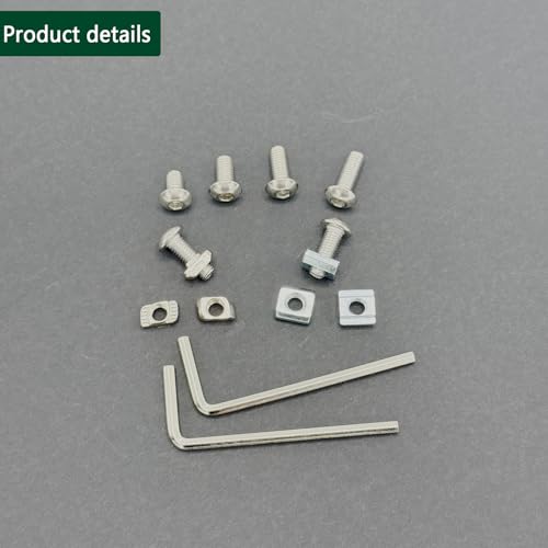 240 pcs M5 T Nut Screws Kit for 2020 2040 2080 Aluminum Extrusion, 120 pcs Silver M5x8/10/12/14mm Hexagon Socket Screws and 120 pcs M5 Drop in T-Nuts with 1 pcs Hex Wrench - style: 240pcs 20 Series Screws Kit Silver B