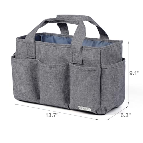 HOMEST Craft Organizer Tote Bag with Multiple Pockets - color: B-Grey