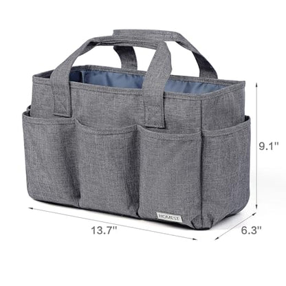 HOMEST Craft Organizer Tote Bag with Multiple Pockets - color: B-Grey
