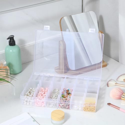 Sawysine 12 Pcs Plastic Organizer Box, 36 Grids Tackle Crafts Storage - size: 36 Grids